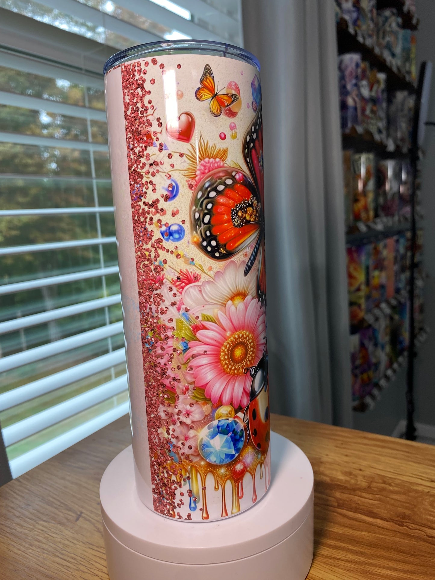 Oopsie Lady Bug Butterfly Tumbler | Glitz & Glamour Tumblers