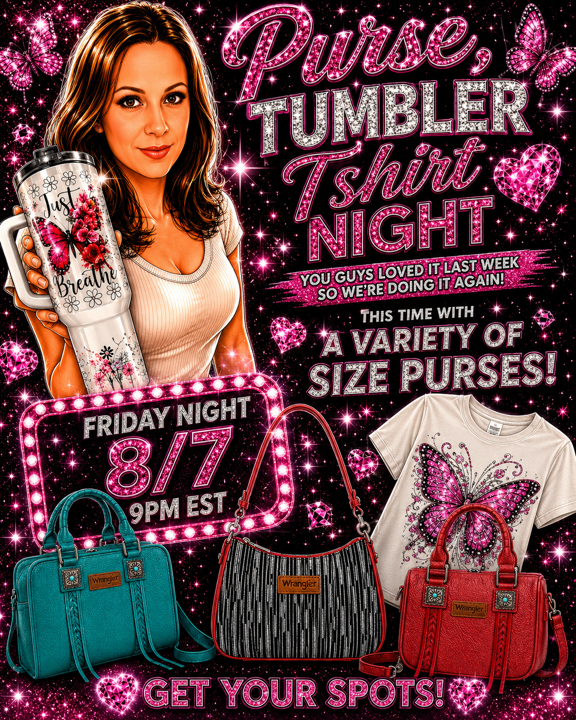 Purse / Tumbler bundles on TikTok live 8/7