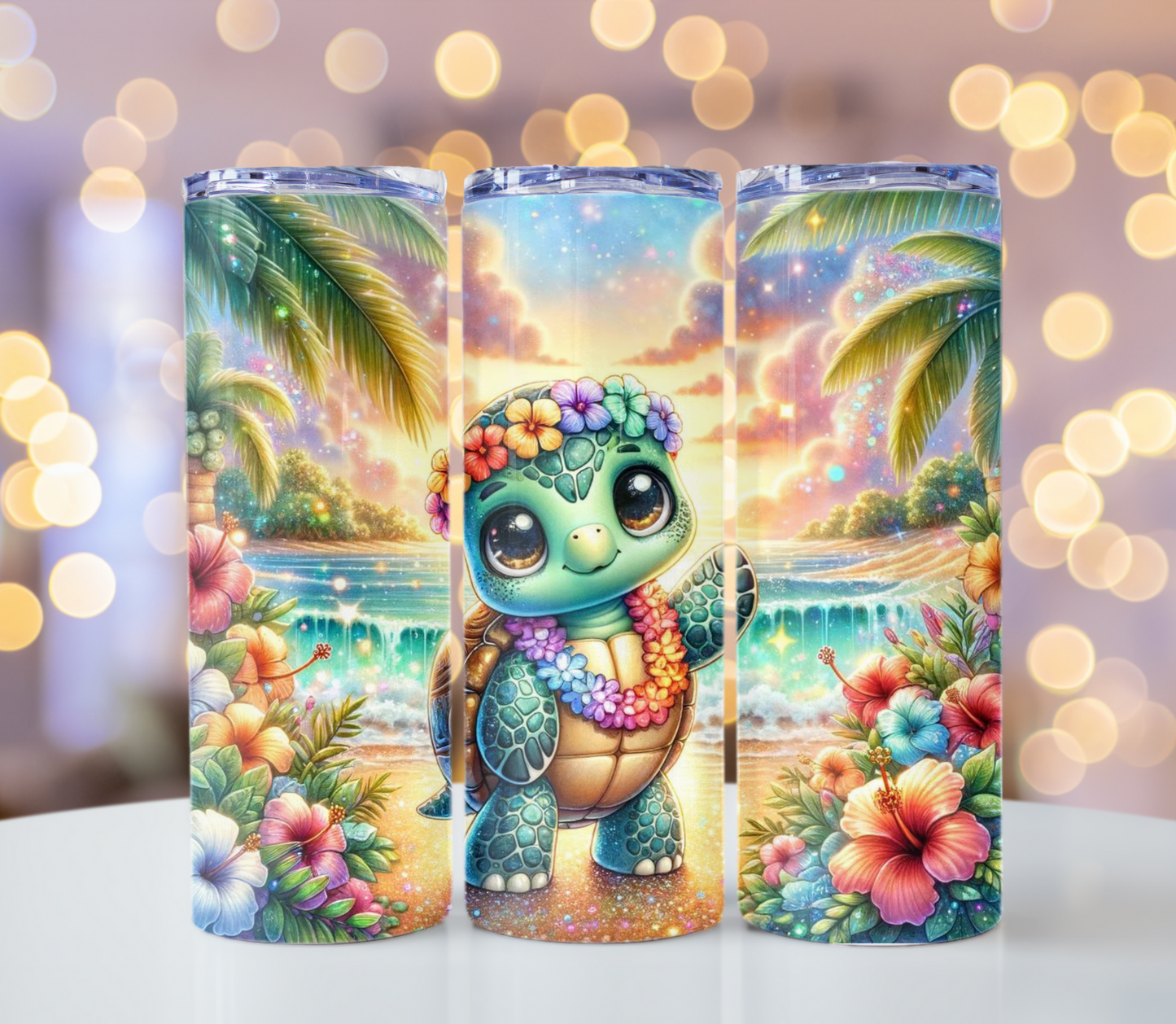 Tropical Turtle 20oz Tumbler | Glitz & Glamour