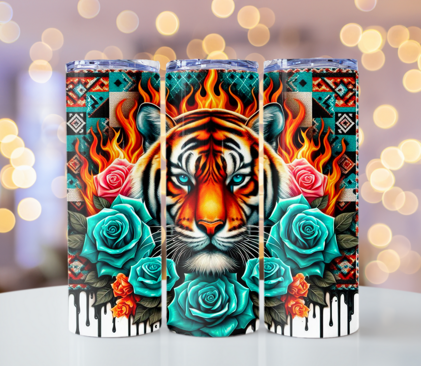 20oz Tiger Tumbler | Glitz & Glamour