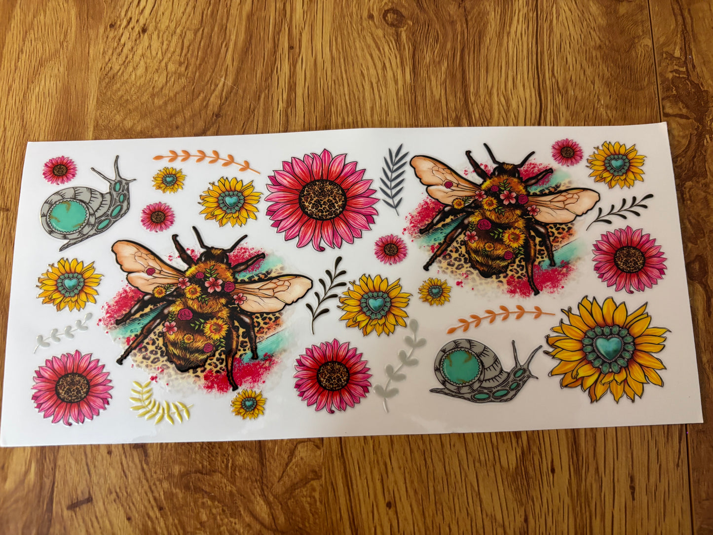 Floral Bee Cup Wrap