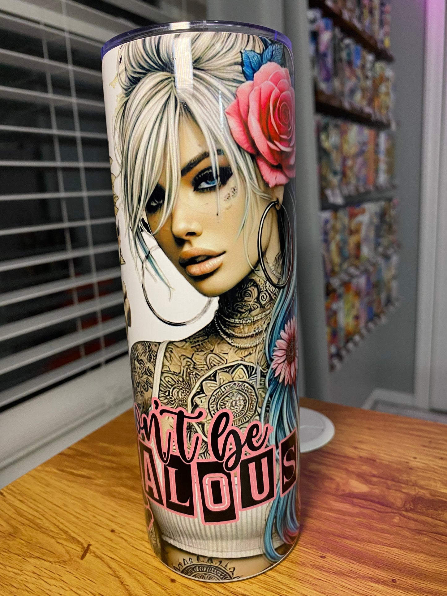 Don't Be Jealous Sarcastic Tumbler | Glitz & Glamour Tumblers