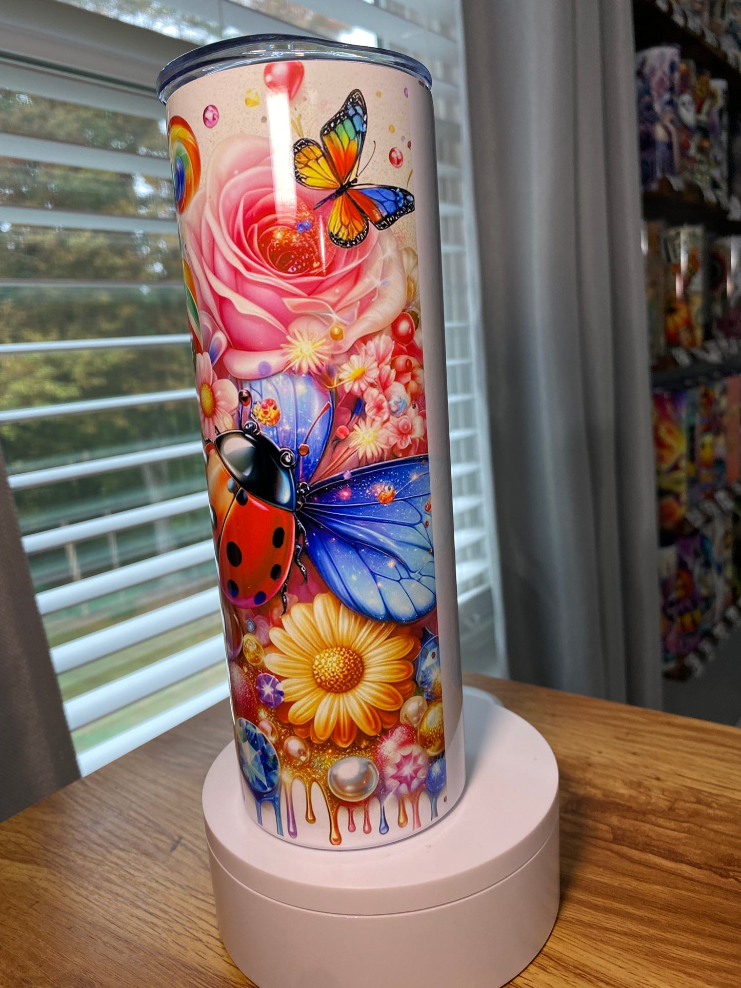 Oopsie Lady Bug Butterfly Tumbler | Glitz & Glamour Tumblers