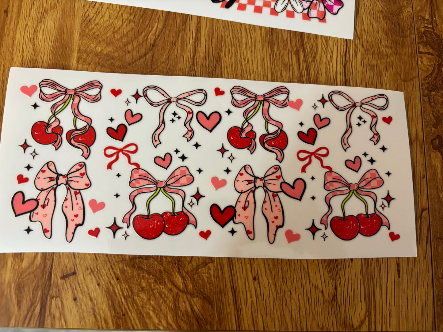 Cherry Bow Cup Decal