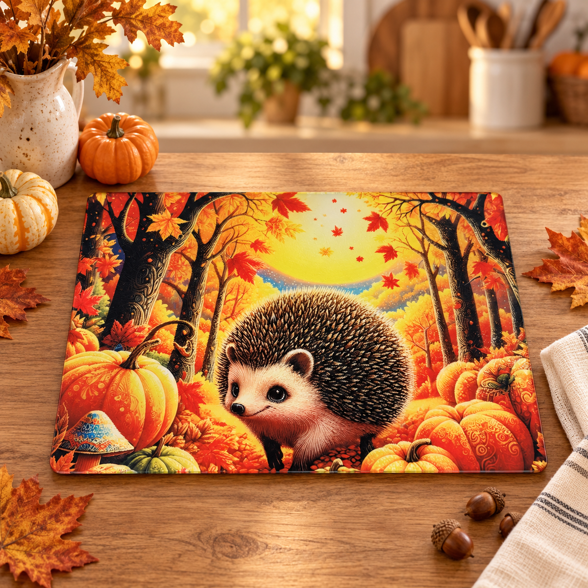 Fall Glass cutting board