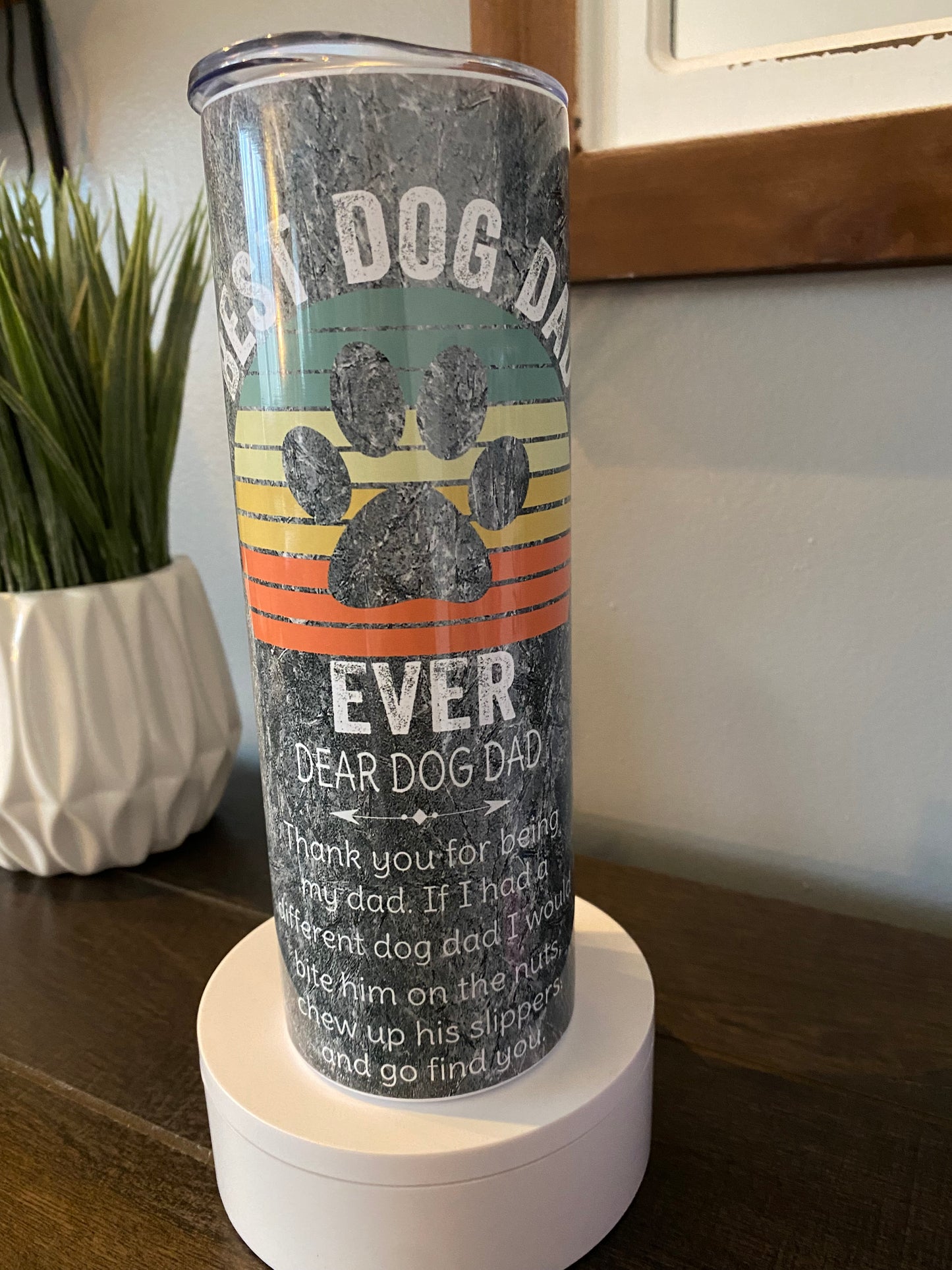 Best Dog Dad Tumbler | Glitz & Glamour Tumblers