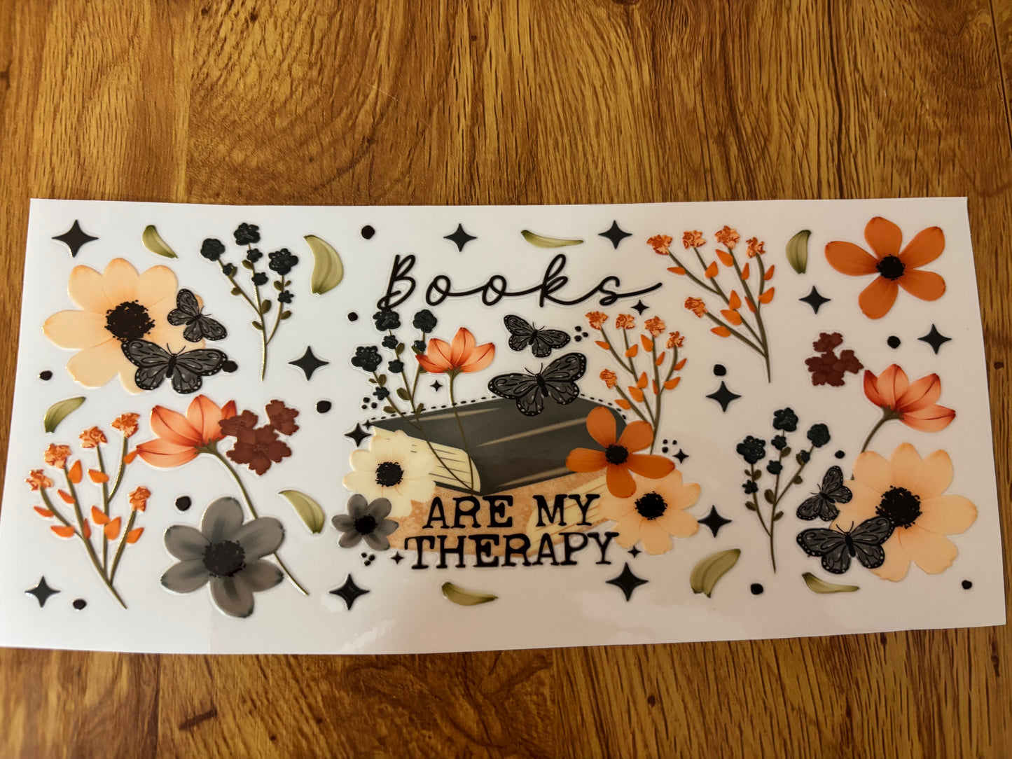 Book Are My Therapy Cup Decal