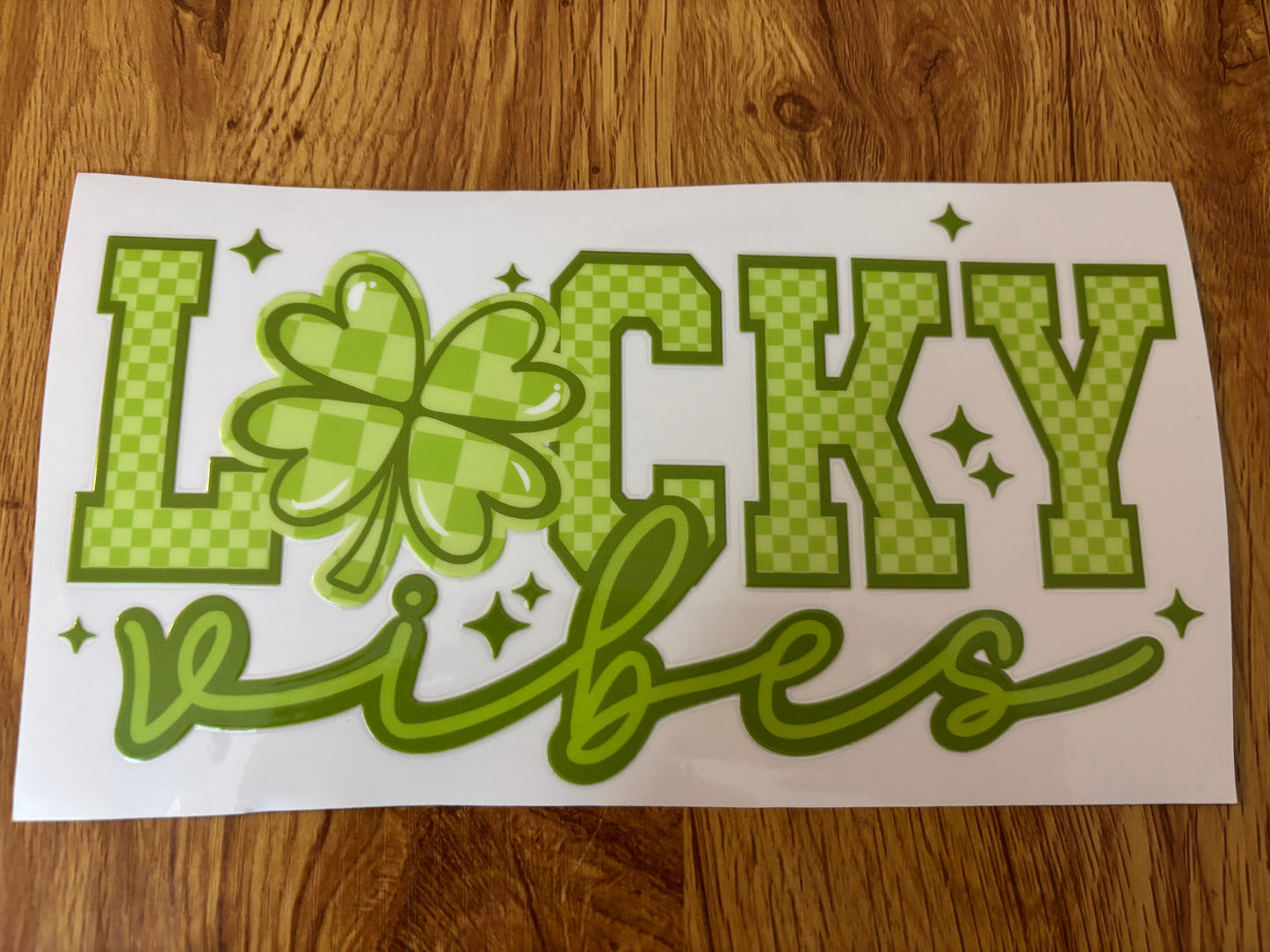 Lucky Vibes Cup Decal