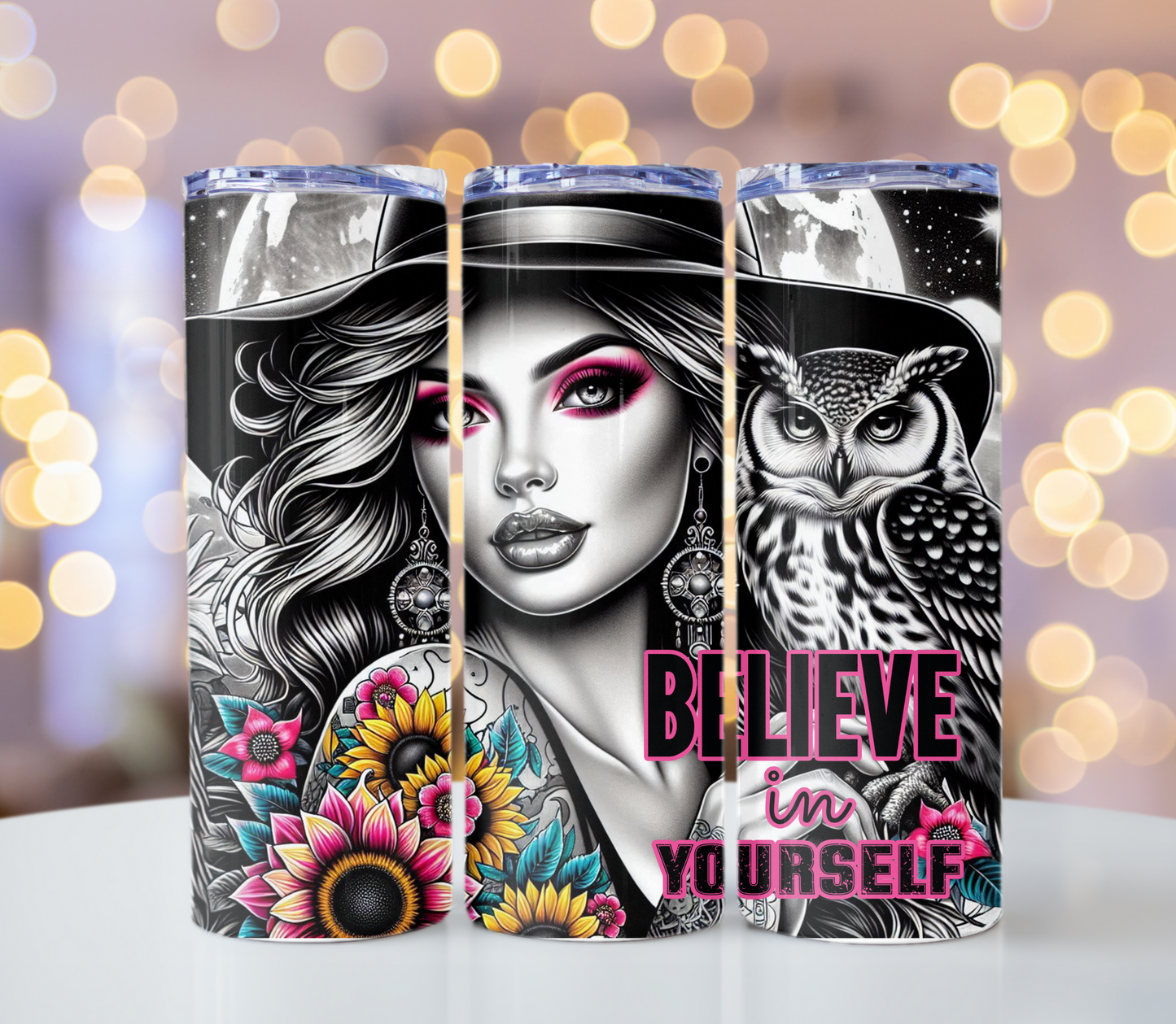 Believe In Yourself Tumbler | Glitz & Glamour Tumblers