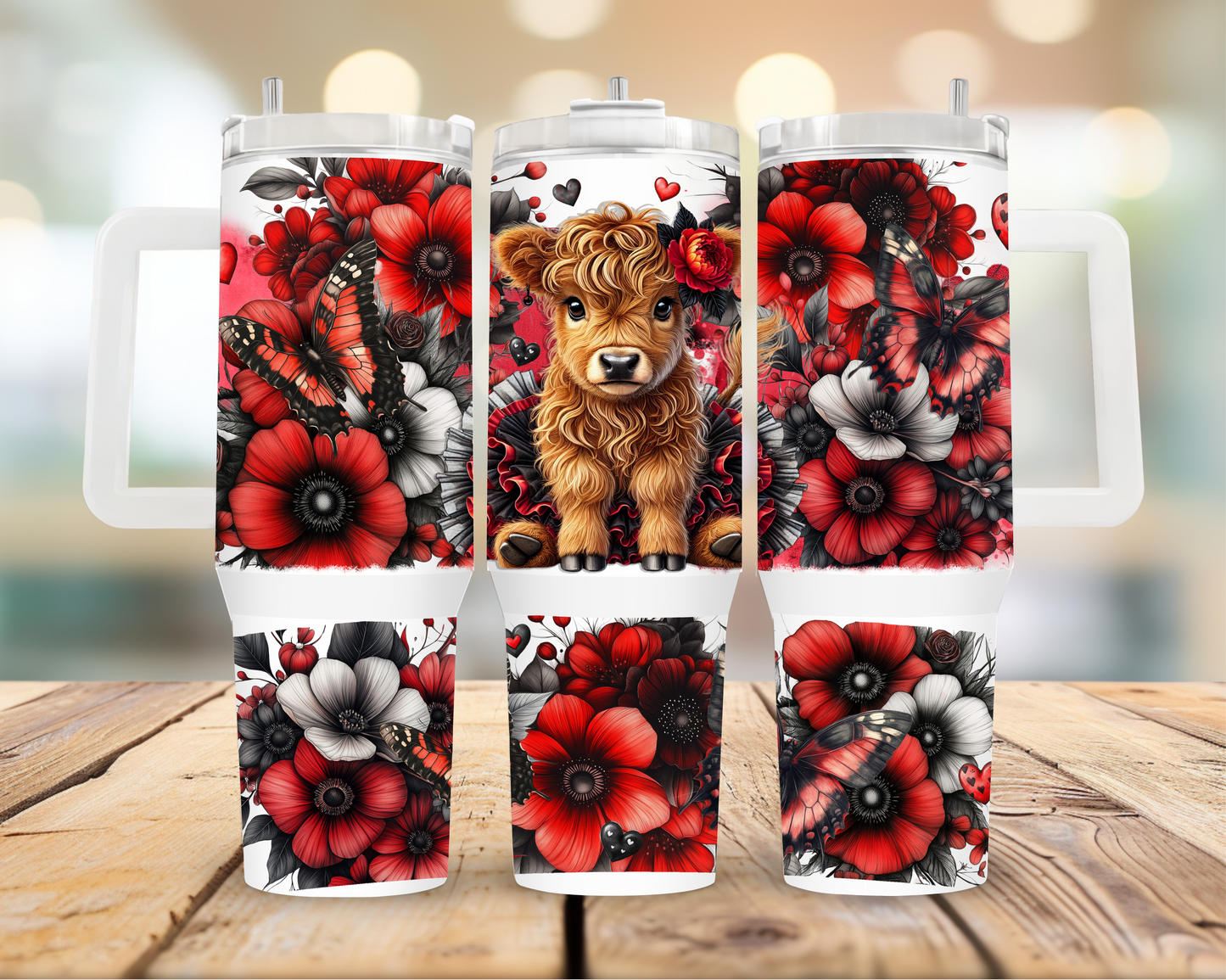 Highland Cow 40oz Tumbler | Glitz & Glamour