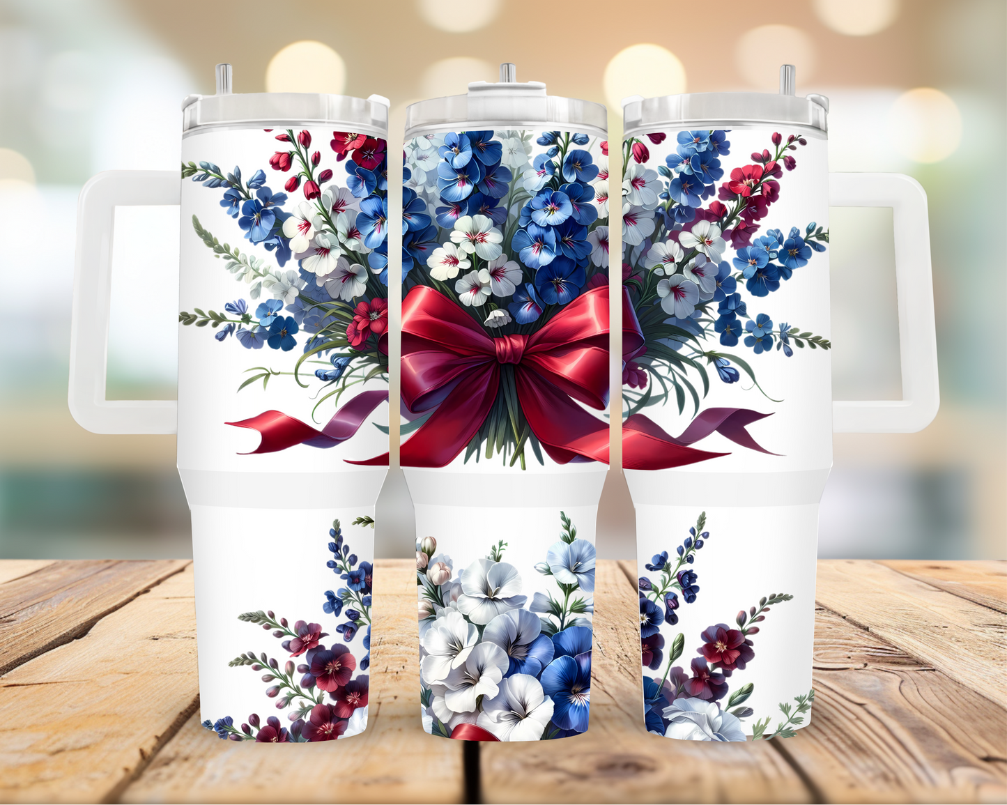Red Bow 40oz Tumbler | Glitz & Glamour