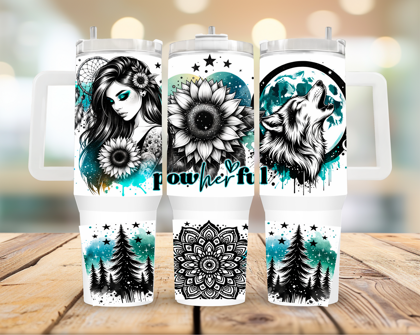 Powherful 40oz Tumbler | Glitz & Glamour