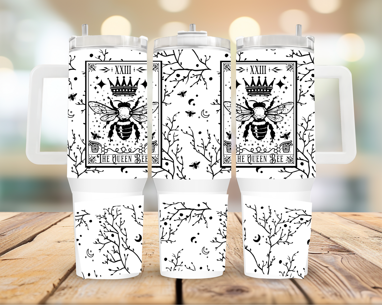 The Queen Bee 40oz Tumbler | Glitz & Glamour