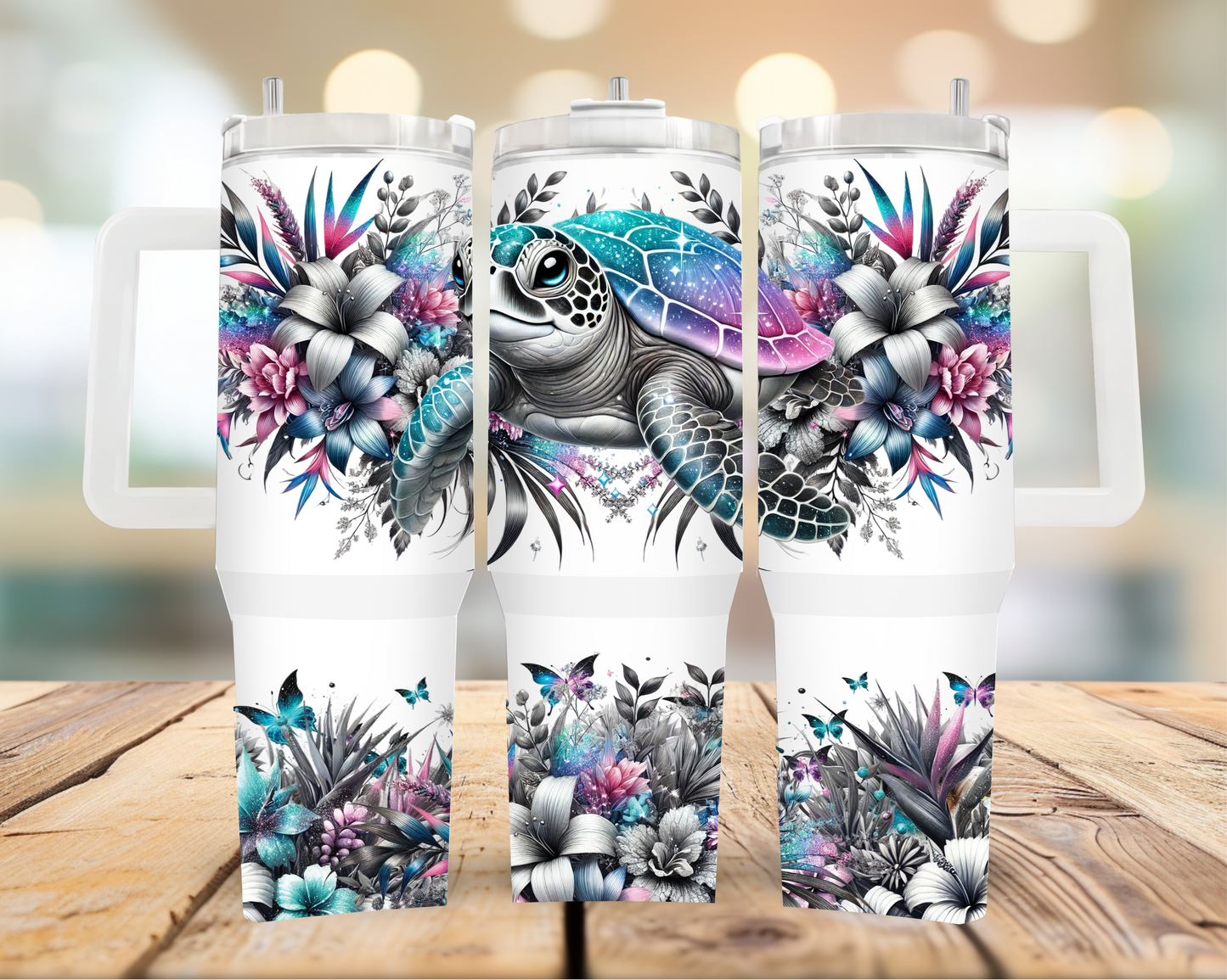 Turtle 40oz Tumbler | Glitz & Glamour
