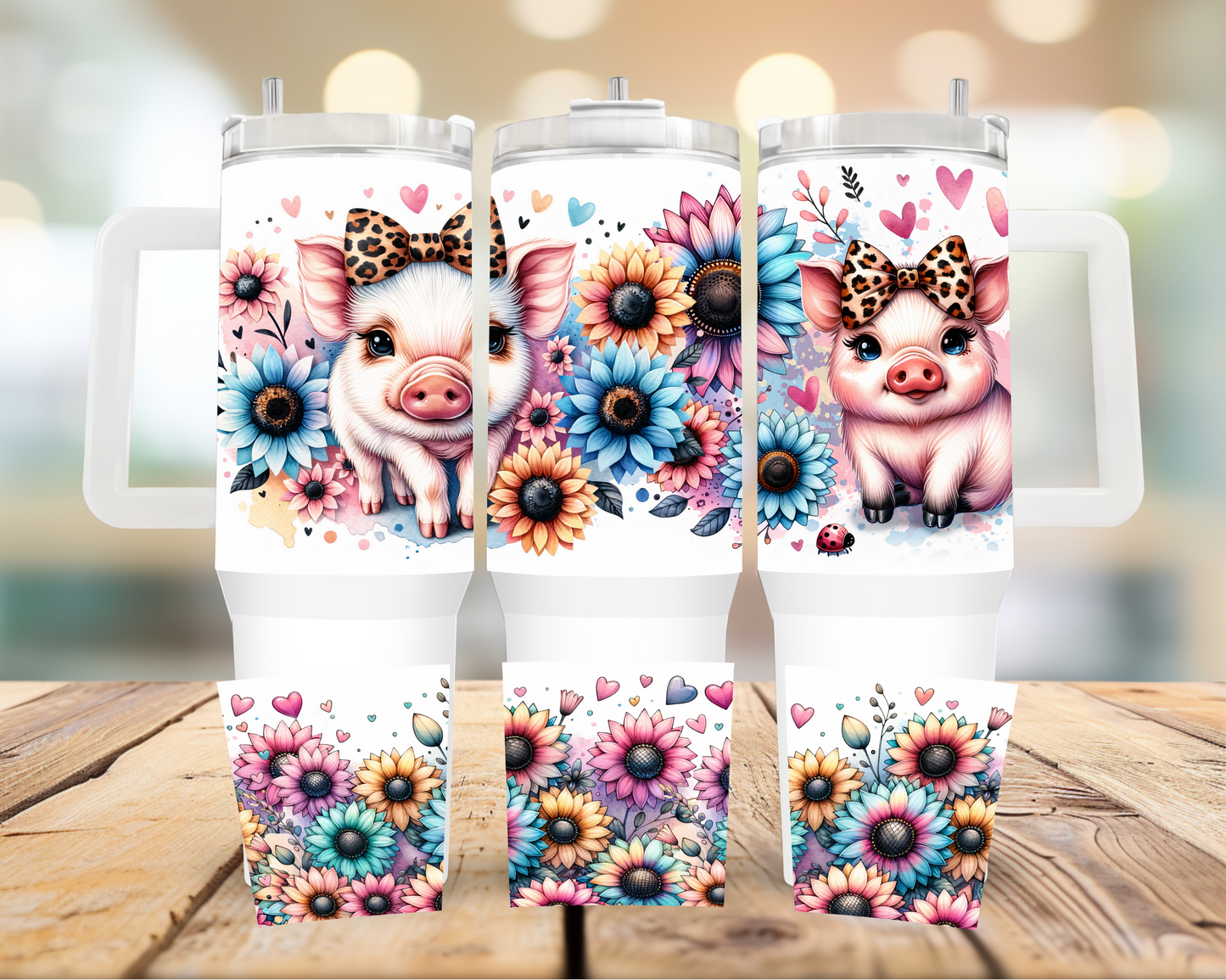 Cute Pig 40oz Tumbler | Glitz & Glamour