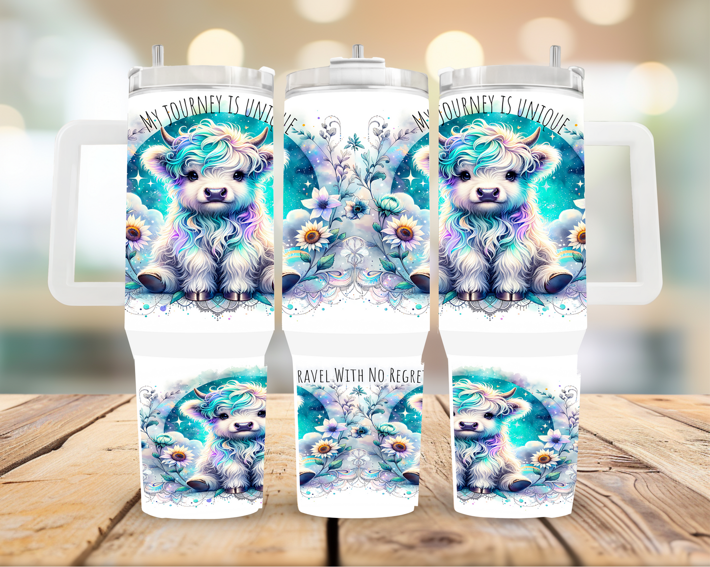 Highland Cow 40oz Tumbler | Glitz & Glamour