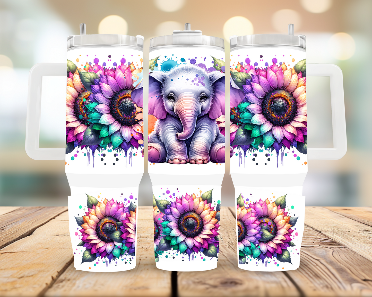 Elephant 40oz Tumbler | Glitz & Glamour