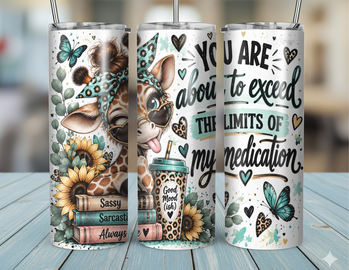 20oz Funny Giraffe Tumbler