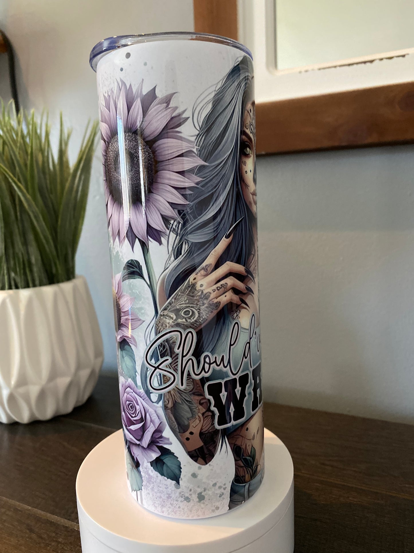 Should've come with a warning Tumbler | Glitz & Glamour Tumblers