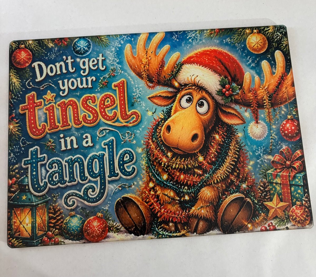 Funny Moose Cutting Board