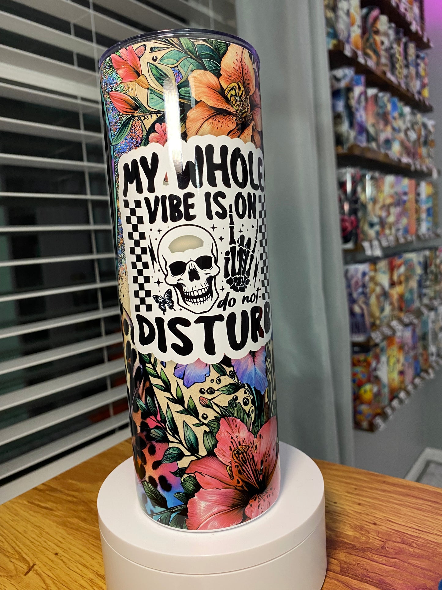 My Whole Vibe Is On Do Not Disturb Sarcastic Tumbler | Glitz & Glamour Tumblers