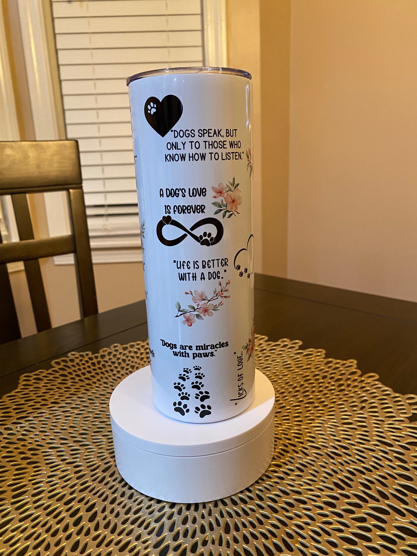 Dog mom Tumbler | Glitz & Glamour Tumblers