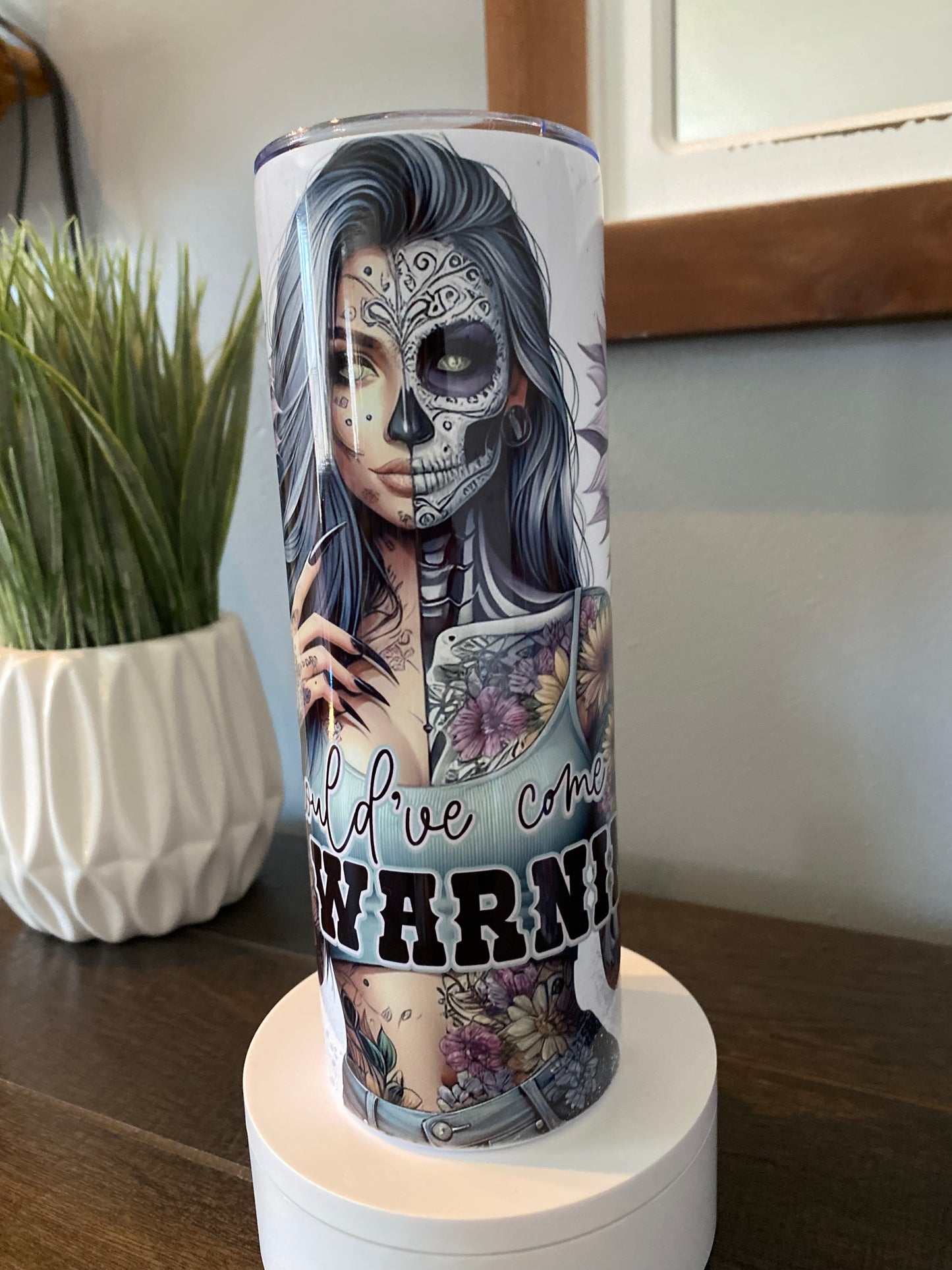 Should've come with a warning Tumbler | Glitz & Glamour Tumblers