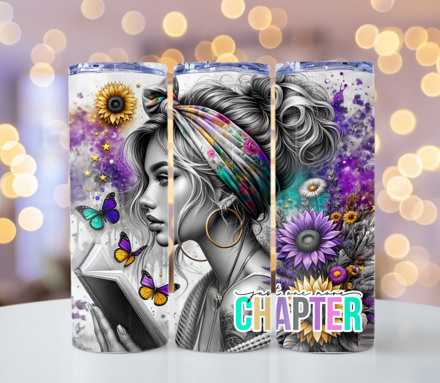 One More Chapter Tumbler | Glitz & Glamour Tumblers