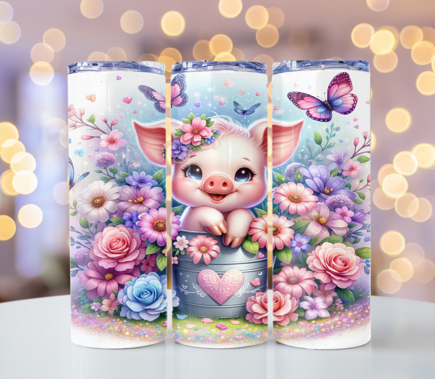 Pig Tumbler | Glitz & Glamour Tumblers