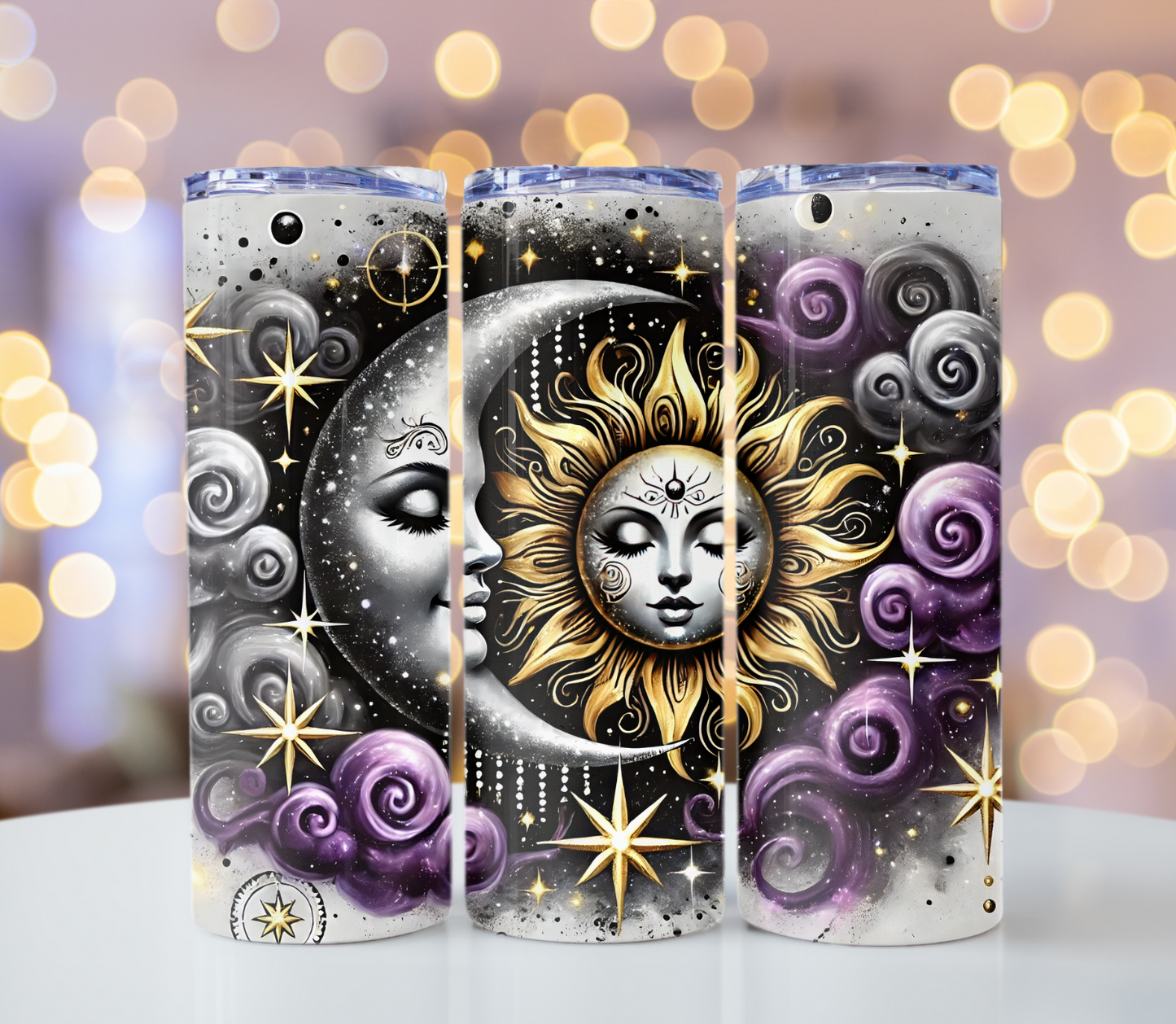 Sun and Moon Tumbler | Glitz & Glamour Tumblers