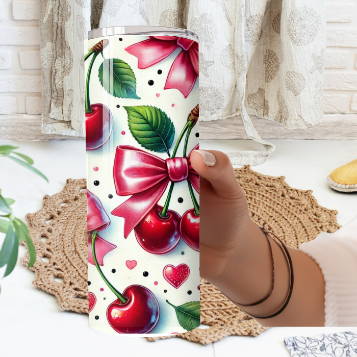 Cherry 20oz Tumbler | Glitz & Glamour