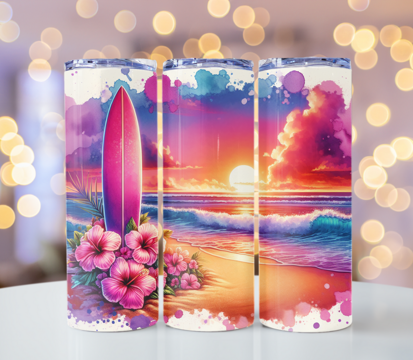 Beach Scene Tumbler | Glitz & Glamour Tumblers