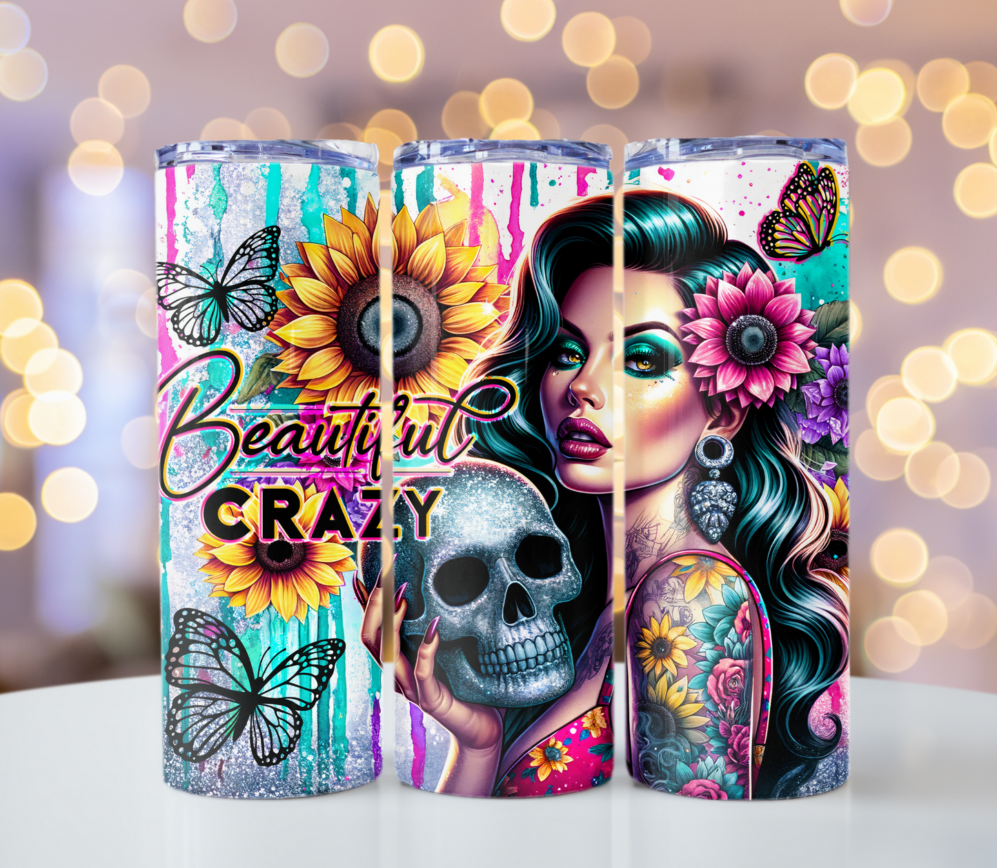 Beautiful Crazy Tumbler | Glitz & Glamour Tumblers