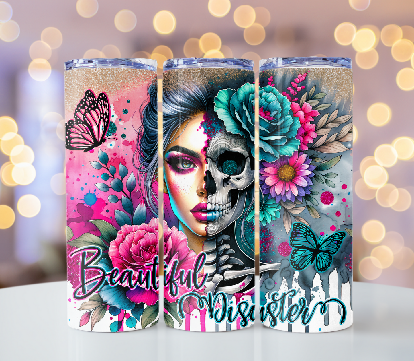 Beautiful Disaster Sarcastic Tumbler | Glitz & Glamour Tumblers