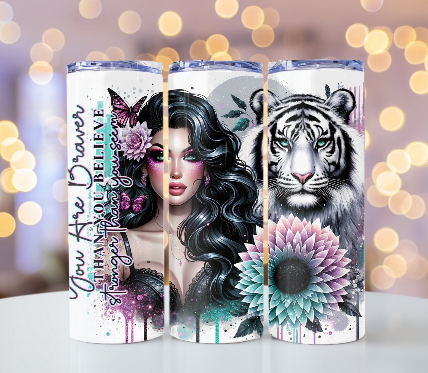 You Are Brave Tumbler | Glitz & Glamour Tumblers