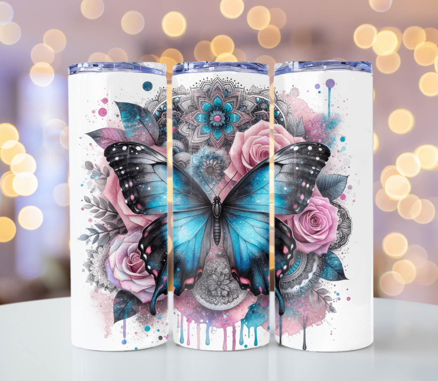 Butterfly Tumbler | Glitz & Glamour Tumblers