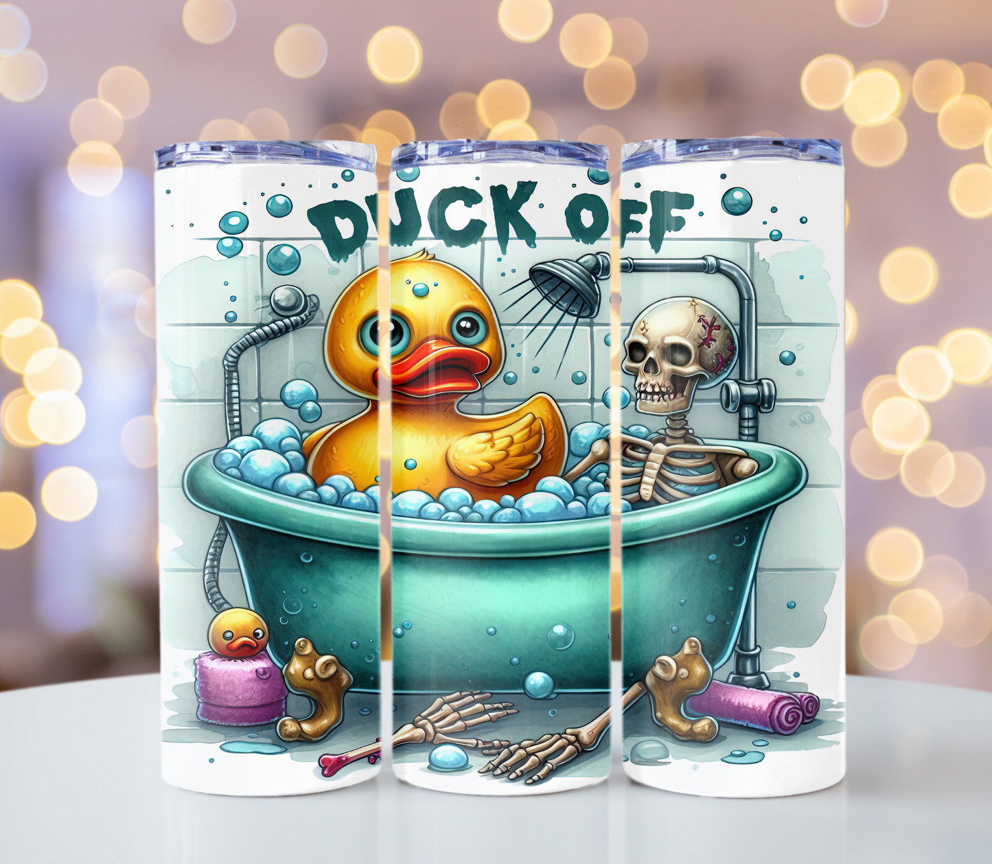 Duck Off Funny Tumbler | Glitz & Glamour Tumblers