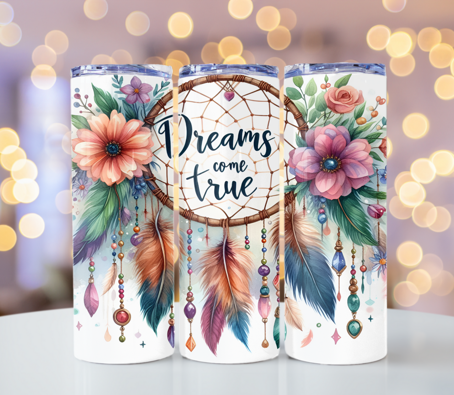Dreams Come True Dream Catcher Tumbler | Glitz & Glamour Tumblers