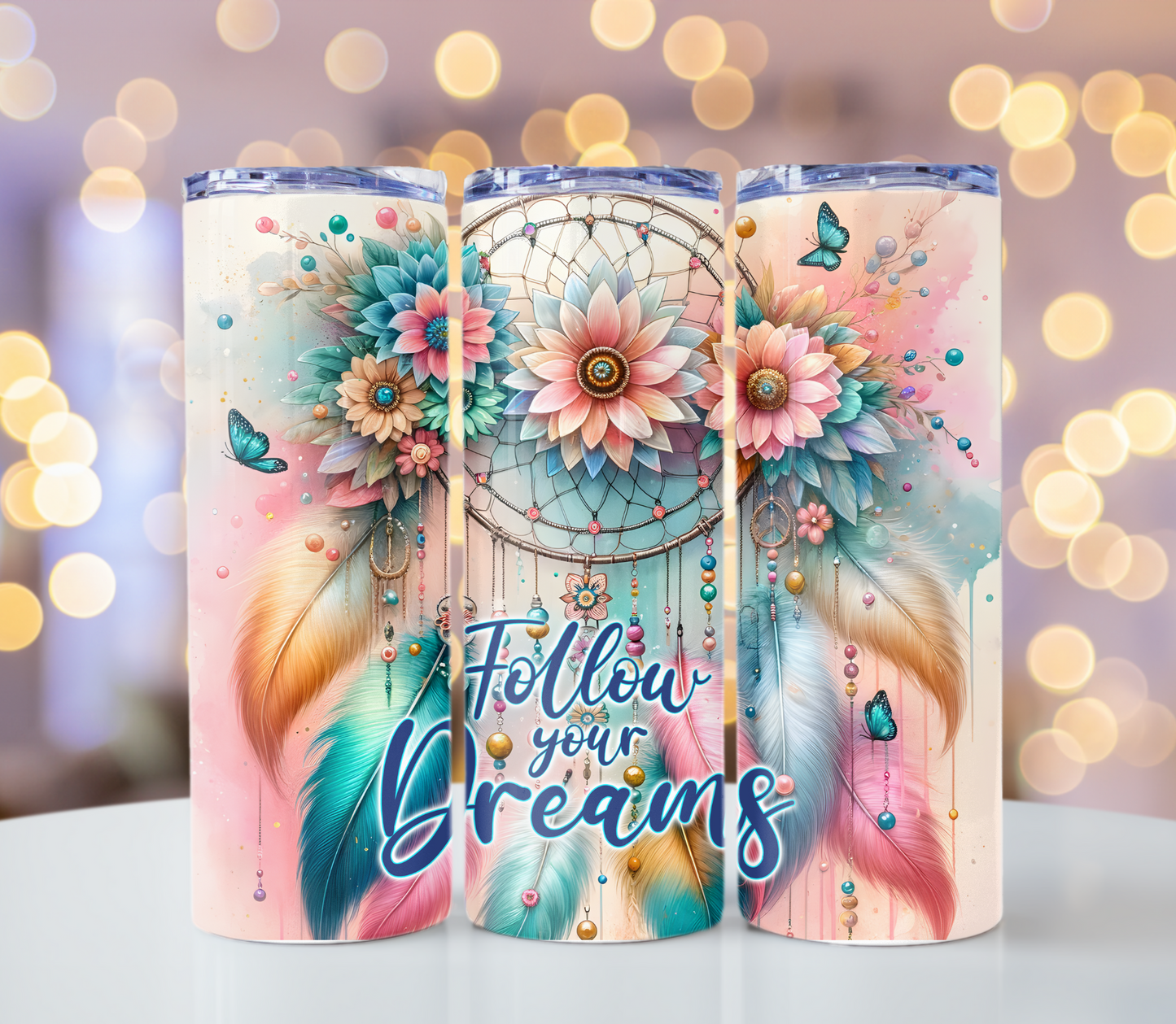 Follow Your Dreams Dream Catcher Tumbler | Glitz & Glamour Tumblers