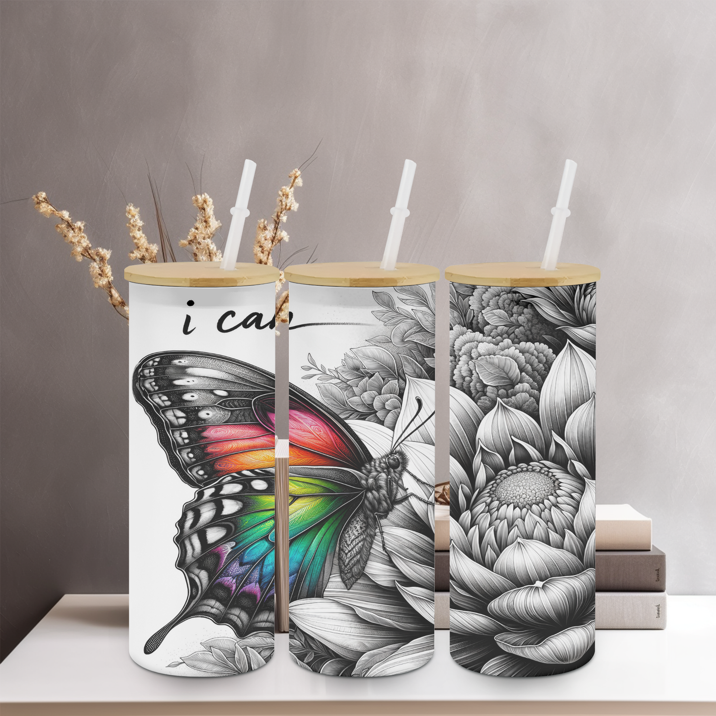 I can 25oz Frosted Glass Tumbler