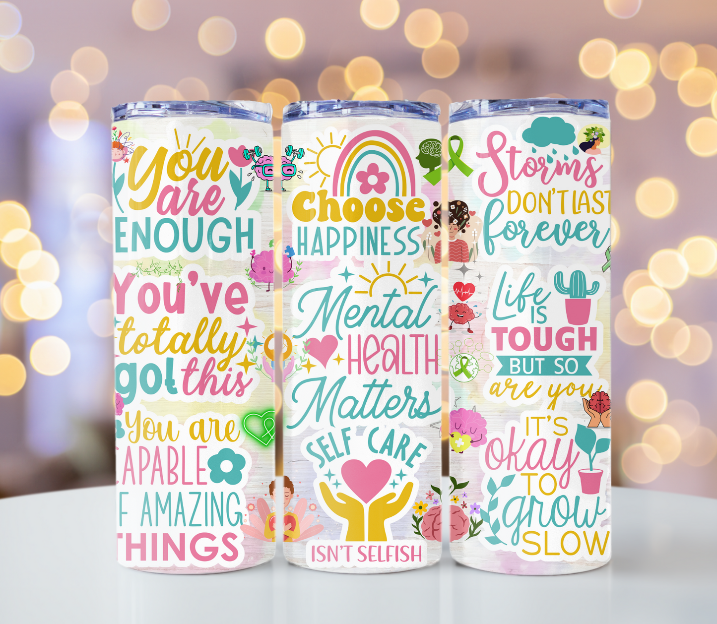 Mental Health Matters Tumbler | Glitz & Glamour Tumblers