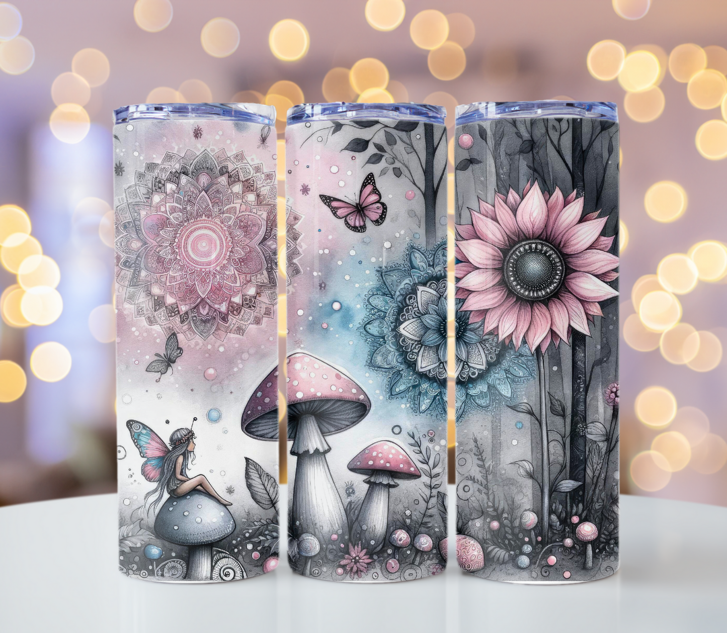 Mystical Mushroom Tumbler | Glitz & Glamour Tumblers