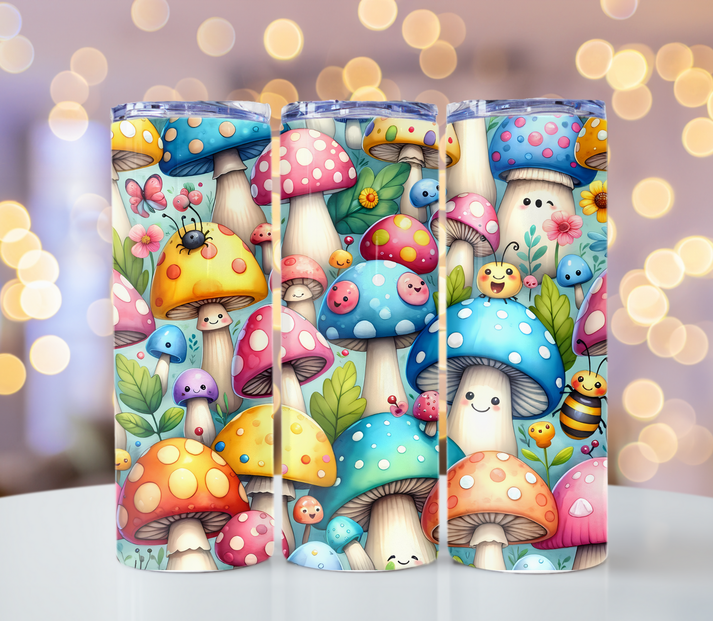Mushroom Tumbler | Glitz & Glamour Tumblers
