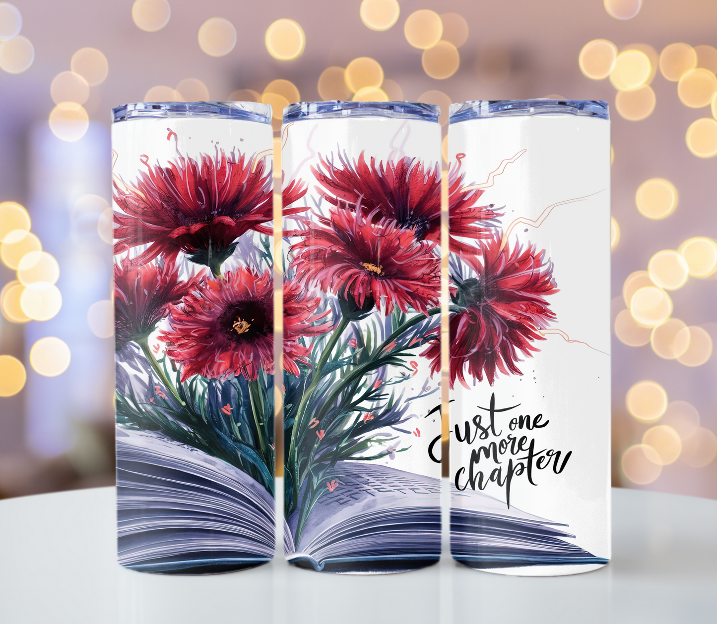Just One More Chapter Tumbler | Glitz & Glamour Tumblers