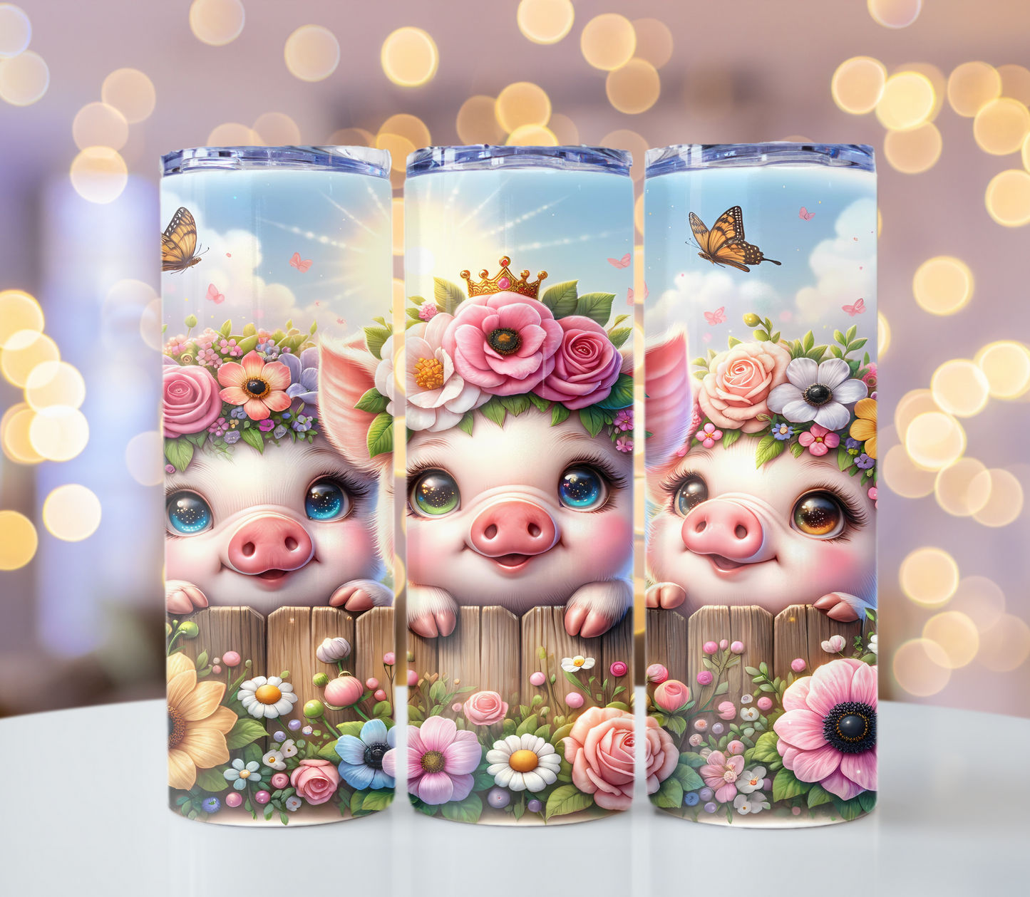 Pig Tumbler | Glitz & Glamour Tumblers