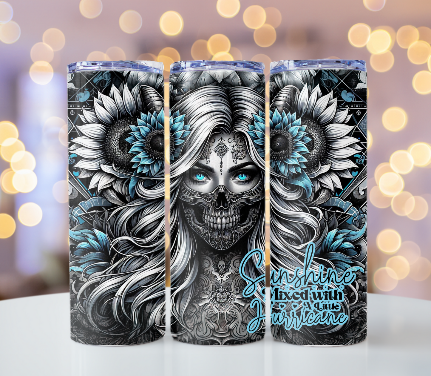 Sunshine Mixed With Hurricane Tumbler | Glitz & Glamour Tumblers