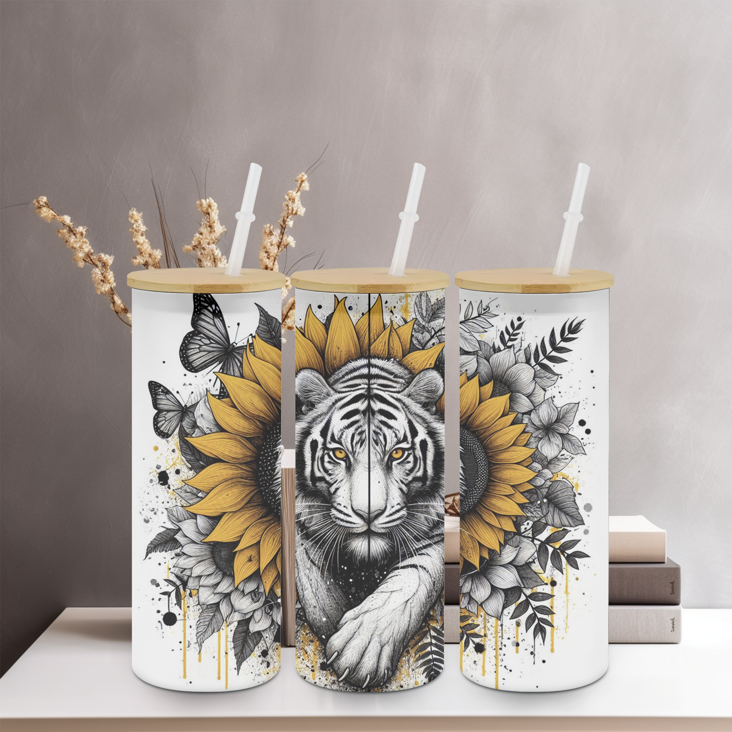 Tiger 250z Frosted glass Tumbler