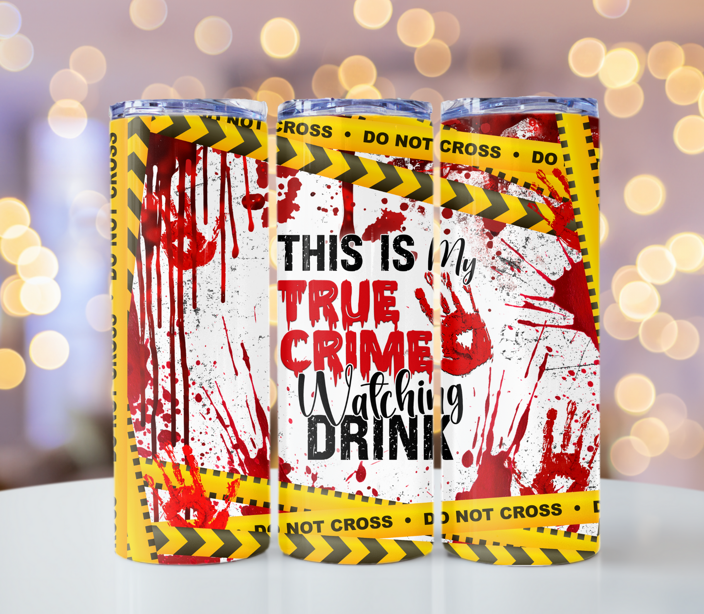 This Is My True Crime Watching Drink Tumbler | Glitz & Glamour Tumblers