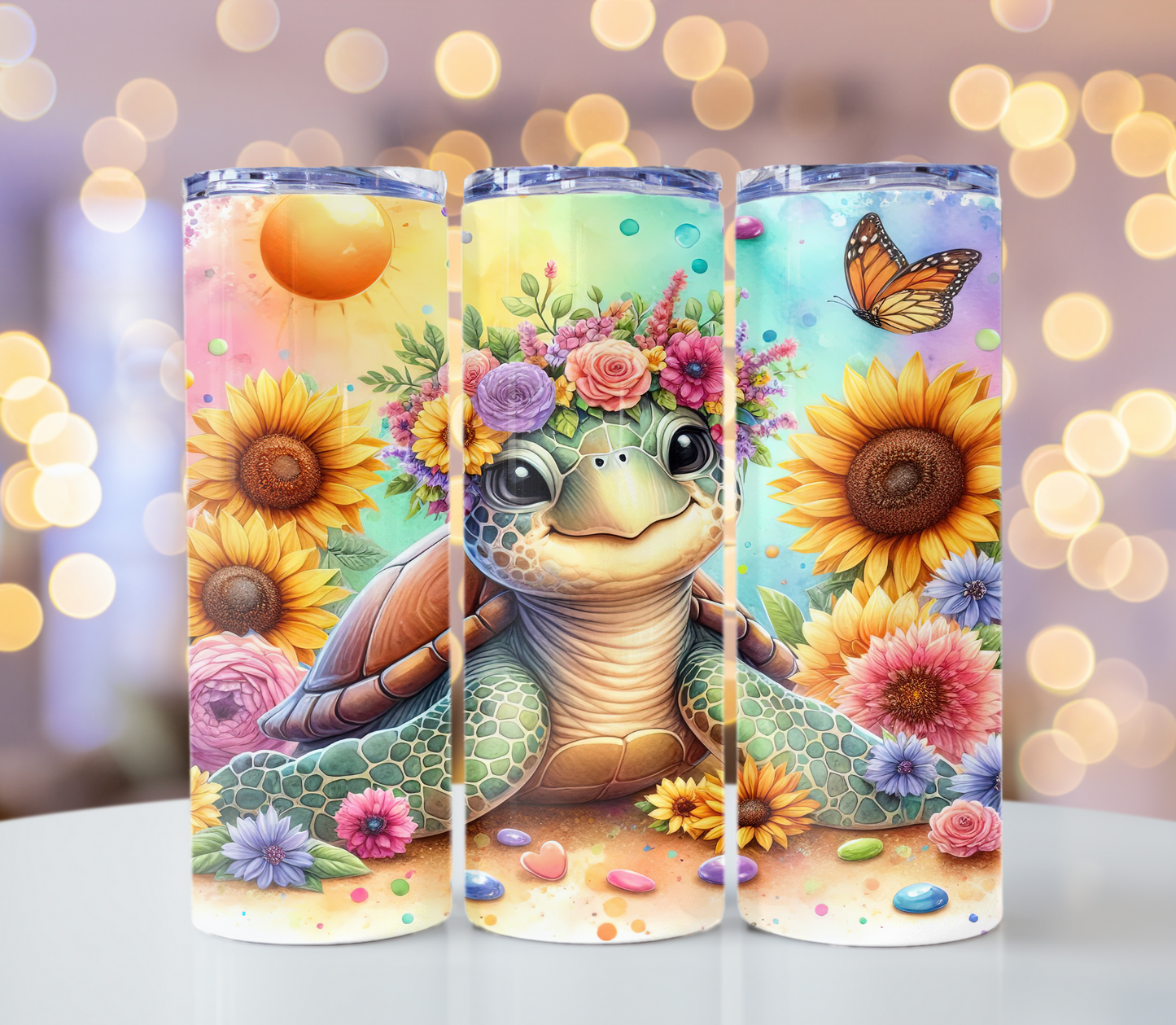 Turtle Tumbler | Glitz & Glamour Tumblers