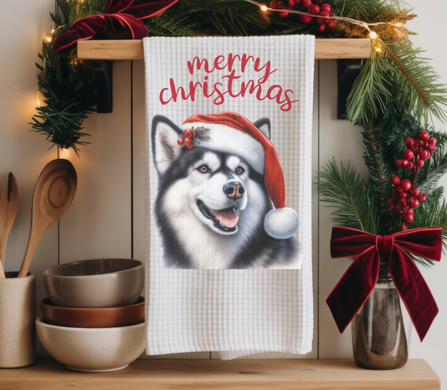 Christmas Dish Towels set